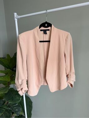 Belle Vere 3/4 Sleeve Peach Short Blazer Size XS